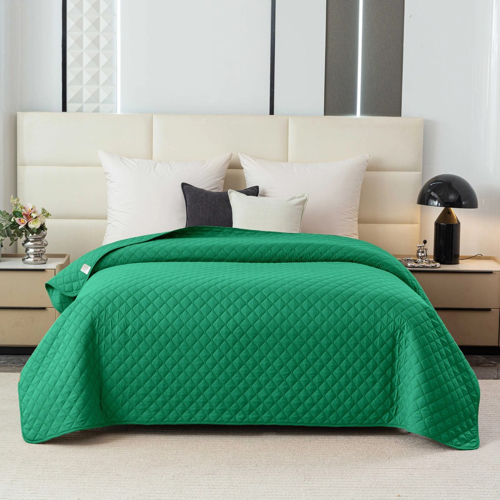 Cuvertura de pat cu model LANTA, verde Dimensiune: 220 x 240 cm