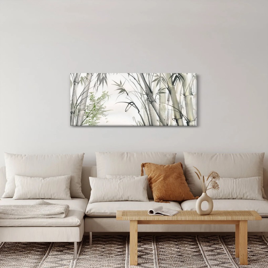 Tablou - Bambuși,desen (120x50 cm)