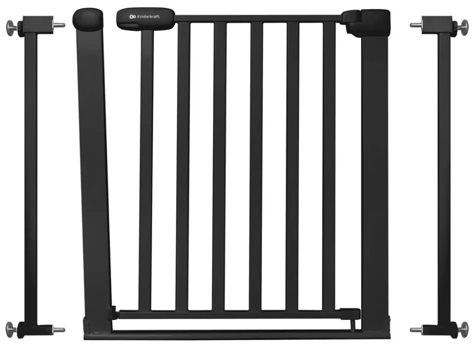 Barieră de siguranță KINDERKRAFT LOCK&GO 75-103 cm negru