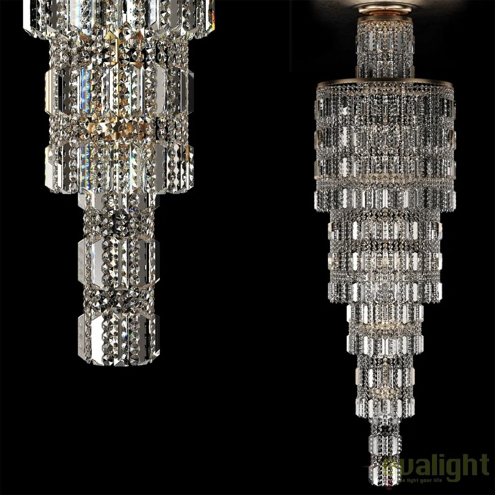 Candelabru elegant cu cristal casa scarii Niagara MYDIA003-PT50-G