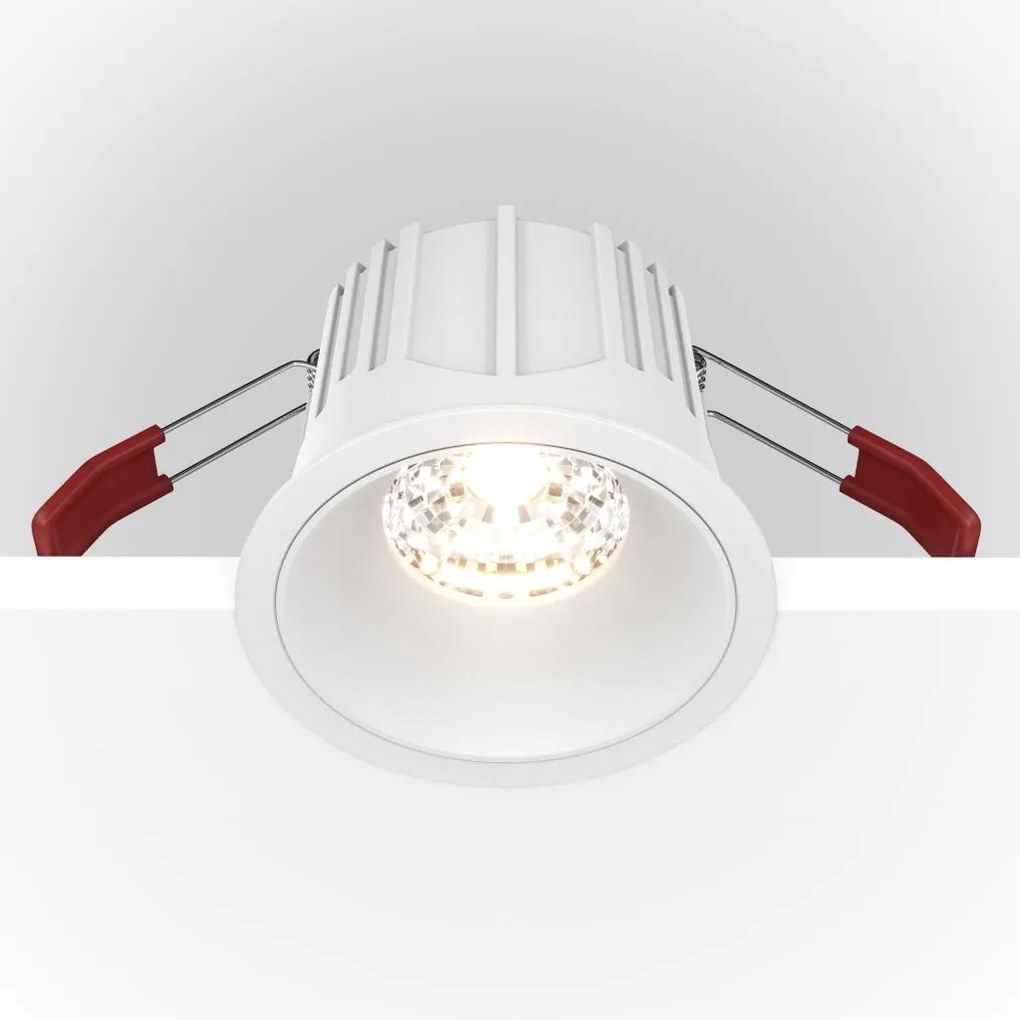 Spot LED incastrabil design tehnic Alpha alb, 8,5cm, 4000K