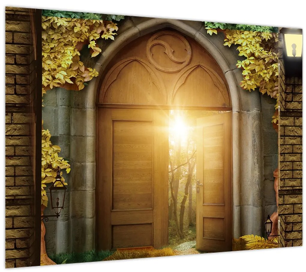 Tablou - Poarta din pădure (70x50 cm)
