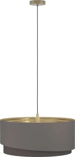 Eglo 39931 - Lustră suspendată pe cablu MANDERLINE 1xE27/40W/230V maro/auriu