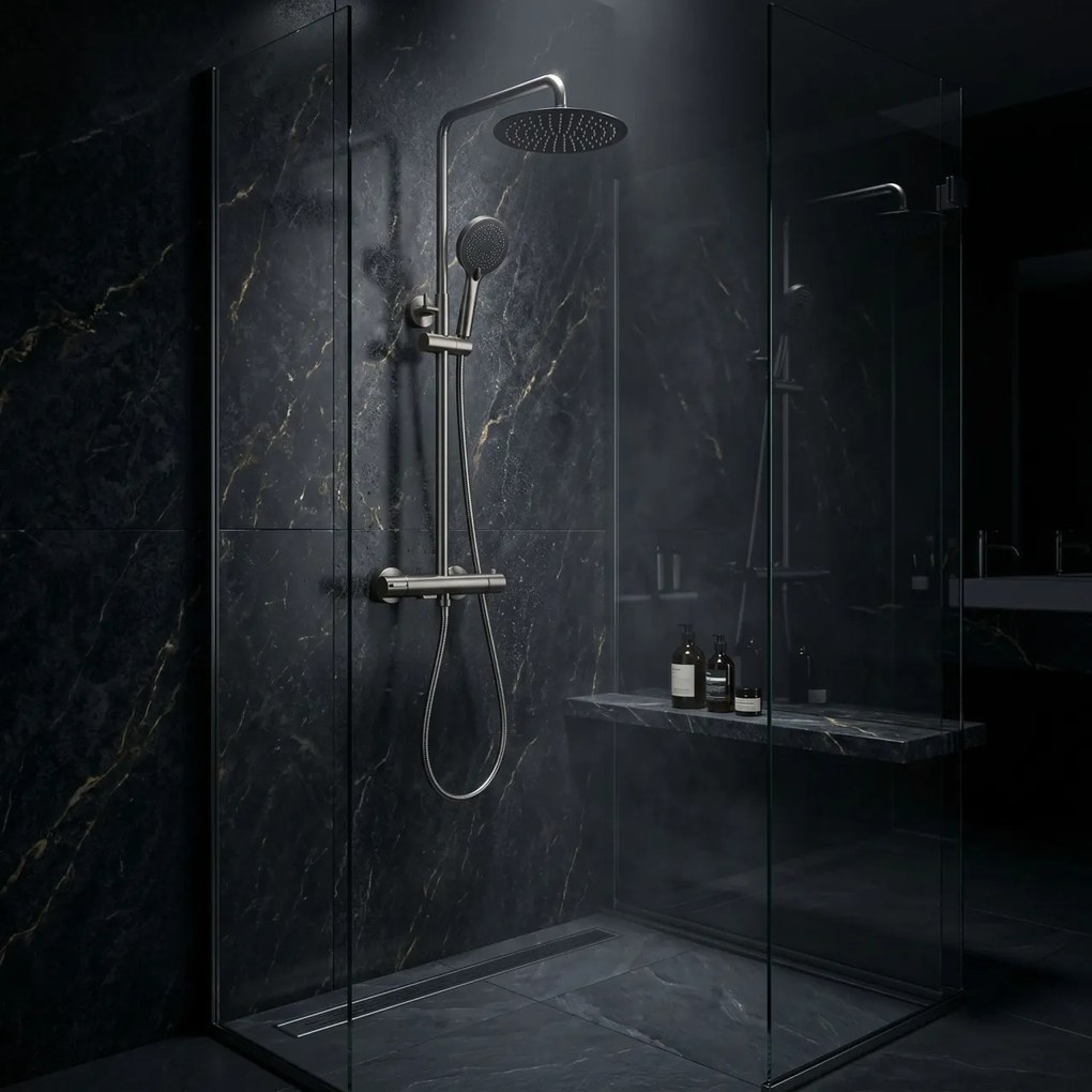 Coloana de dus cu termostat Drop Titan