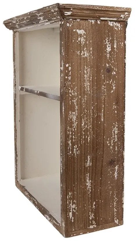 Etajeră de perete, din lemn, cu 2 rafturi, 36x15x43cm, Loise
