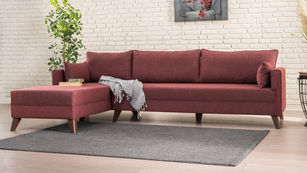 Canapea extensibilă Bellina 1 (bordo) (S). 1063027