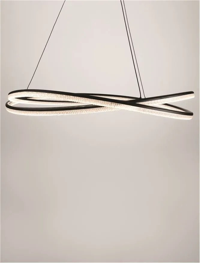 Lustra LED CCT moderna cu telecomanda OPEHLIA negru