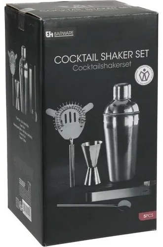 Set de barman EH din oțel inoxidabil Shaker, 5buc.