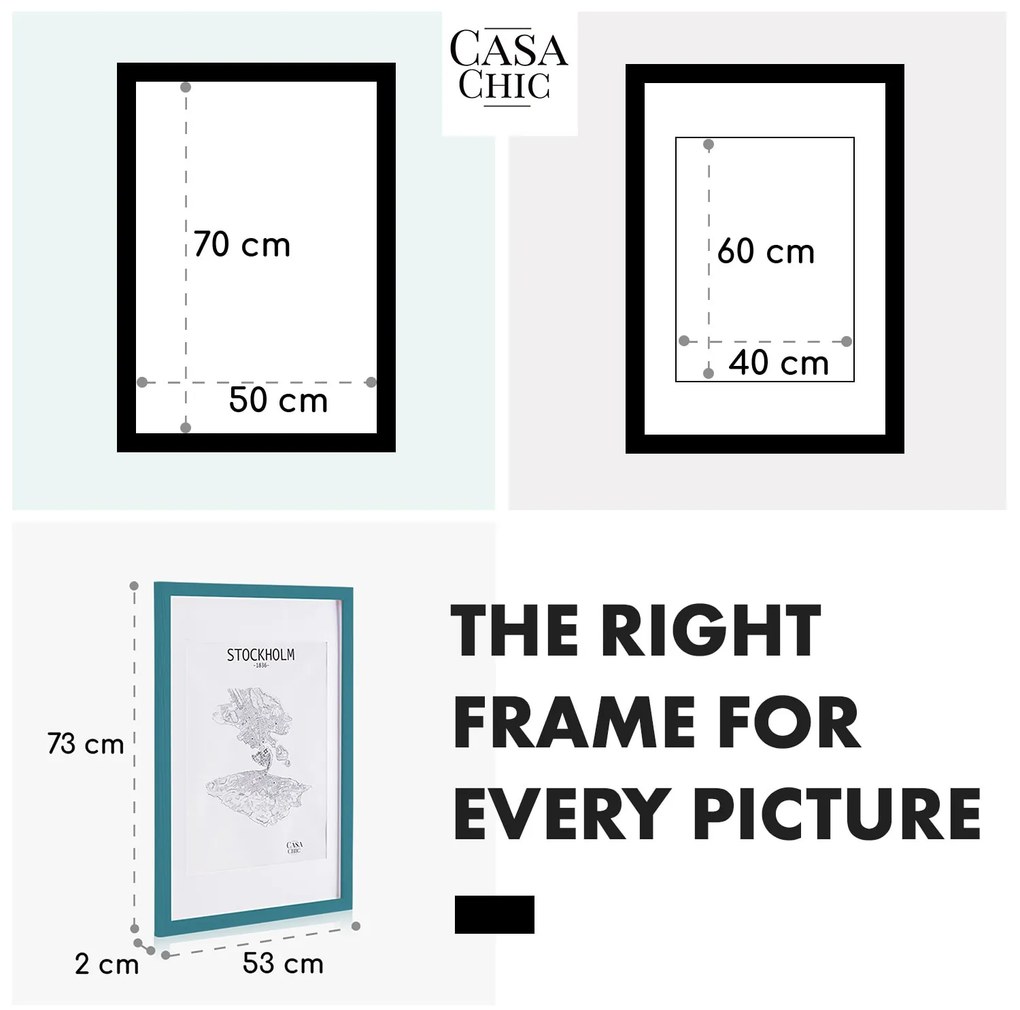 Kenton, ramă pentru fotografii, dreptunghiulară, 70 x 50 cm, pașaport, plexiglas