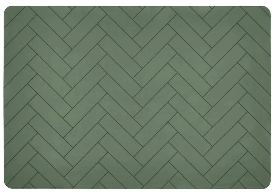Suport din silicon pentru farfurie Södahl Tiles, 33 x 48 cm, verde