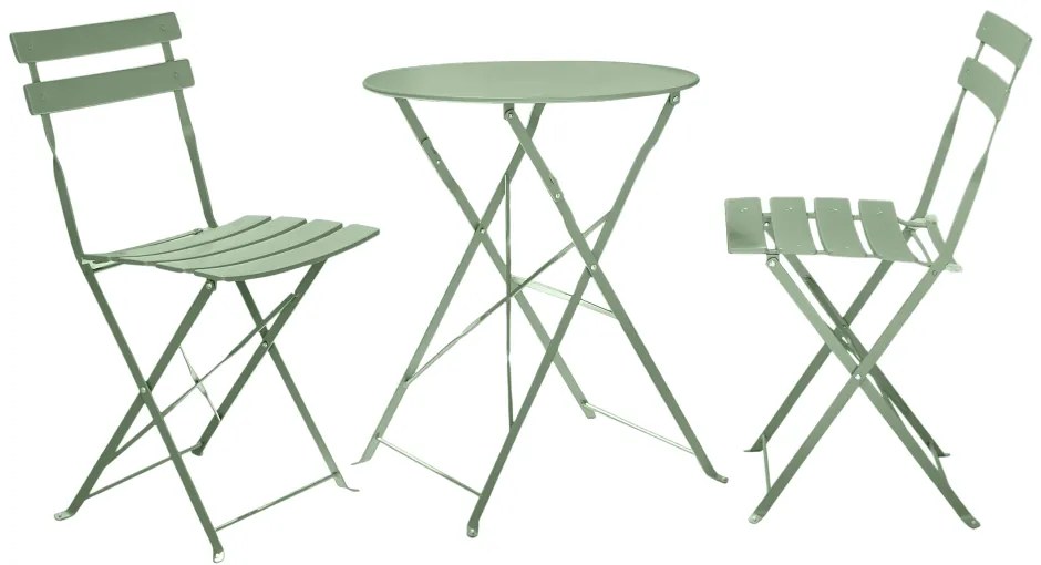 Set gradina 1+2, verde, otel, OBAX