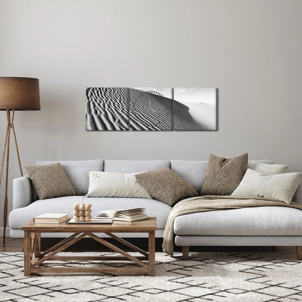 Tablou - Dună de nisip (cu ceas) (90x30 cm)