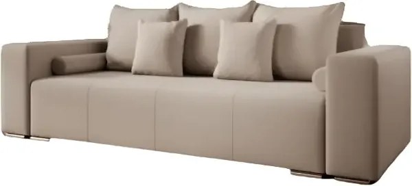 Canapea extensibilă dumonde cu ladă de depozitare si sezut confortabil din spuma high-density, Marbela Bej 245x100 cm