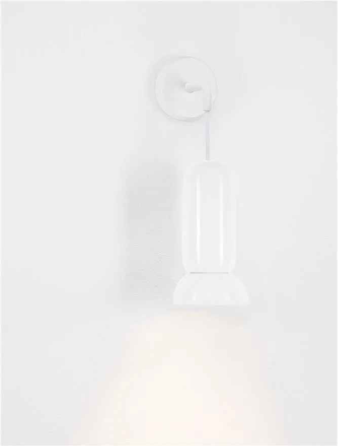 Aplica de perete ceramica alba PARLO