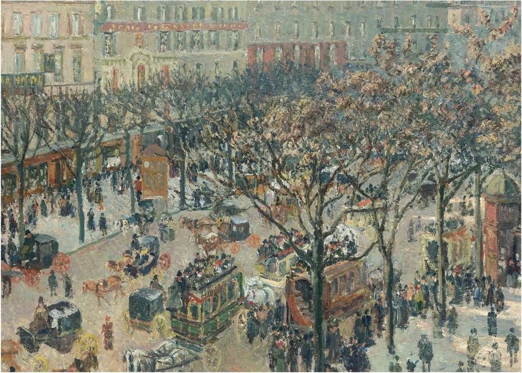 Tablou - Camille Pissarro, Boulevard des Italiens, Morning, Sunlight, reproducere (70x50 cm)