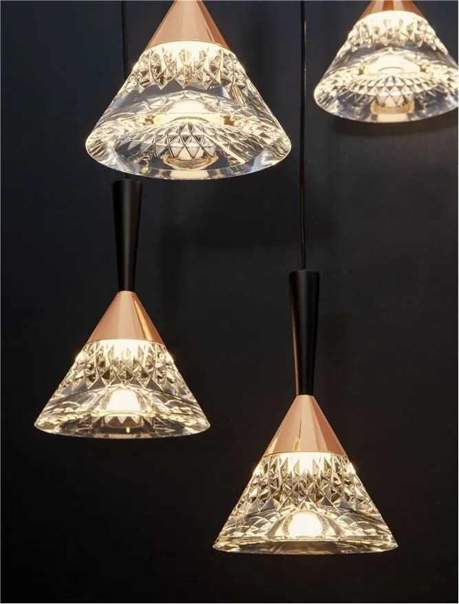 Lustra cu 5 pendule LED design modern PALUZ
