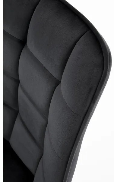 Scaun de dining COMORO, 1 buc., negru