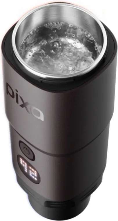 Espressor portabil Wacaco Pixapresso, 20 bari, 210 ml, Cafea macinata si capsule NS/Nespresso, 9000 mAh, Maro