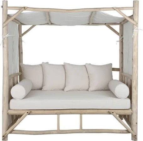 Pat relaxare exterior din lemn de tec " Natural "