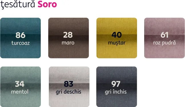 Canapea extensibilă, gri-bej Taupe, stânga, OREO U