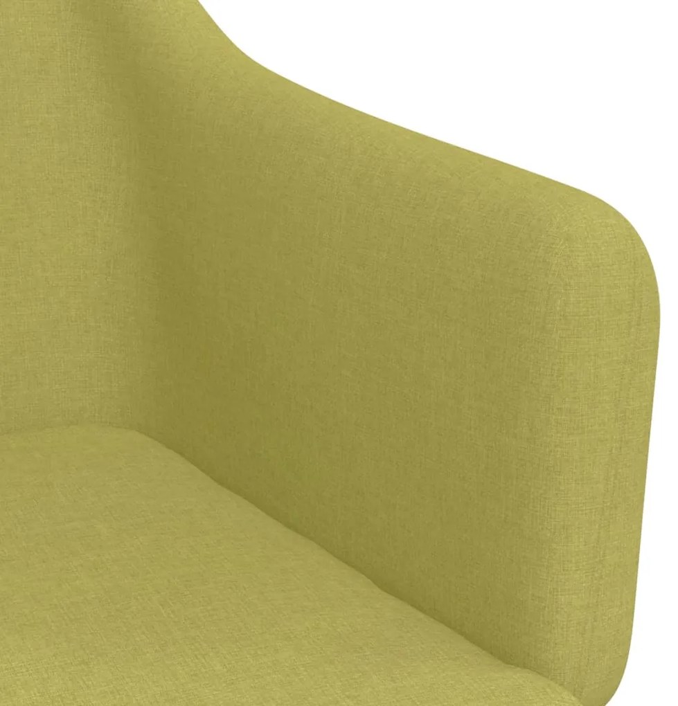 Scaun de birou pivotant, verde, material textil 1, Verde