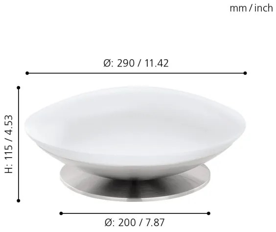 Eglo 33324 - Lampă de birou LED RGBW dimabilă FRATTINA-C 1x LED/18W/230V crom mat