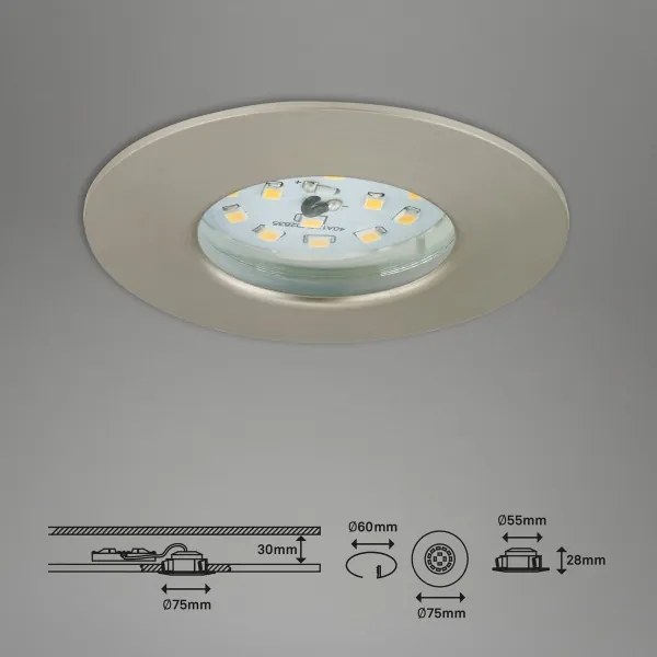 SET 3x corp de iluminat LED dimabil pentru baie LED/5,5W/230V IP23 Briloner 7231-032