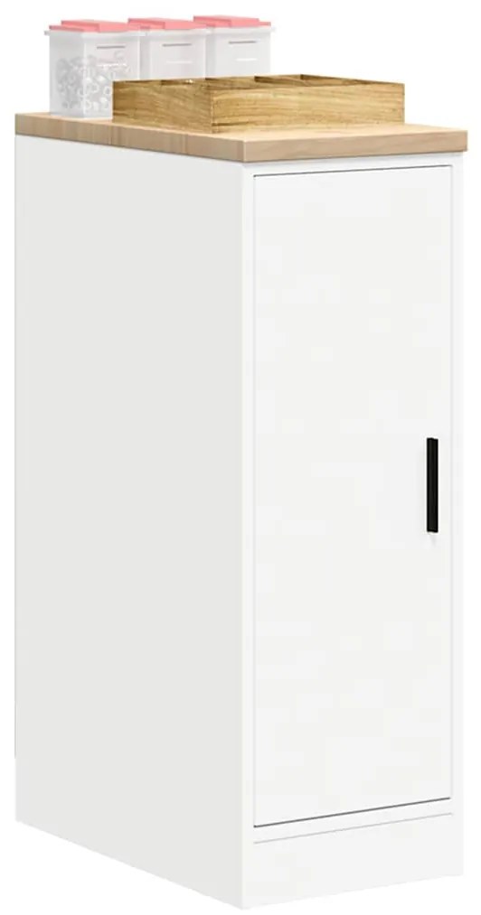 vidaXL Dulap depozitare garaj alb 30x51x85 cm lemn masiv de pin