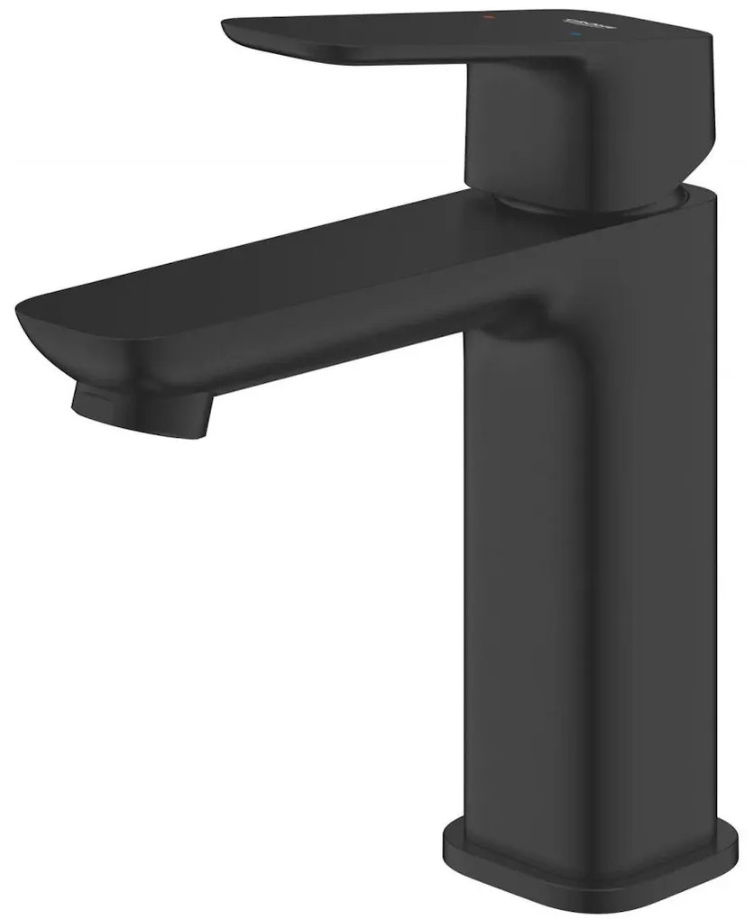 Baterie lavoar Grohe Cubeo, fara ventil pop-up, marime M, negru mat