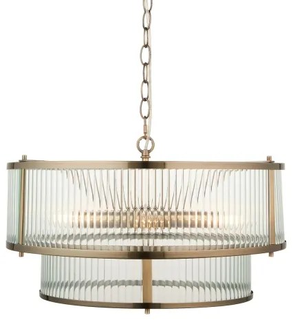 Endon 110944 - Candelabru suspendat cu lanț RIDGETON 5xE14/6W/230V alamă