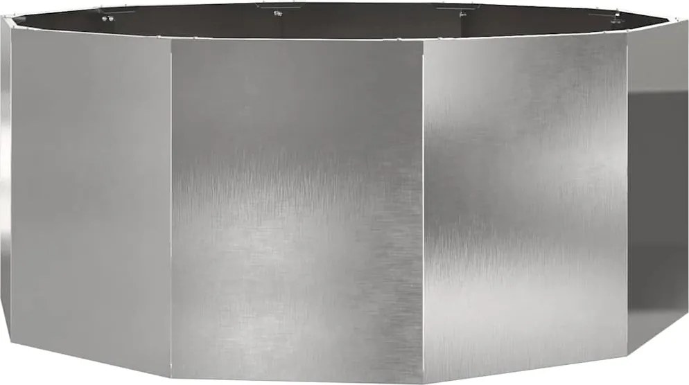 vidaXL Jardinieră Argintiu 120 x 120 x 50 cm Oţel inoxidabil