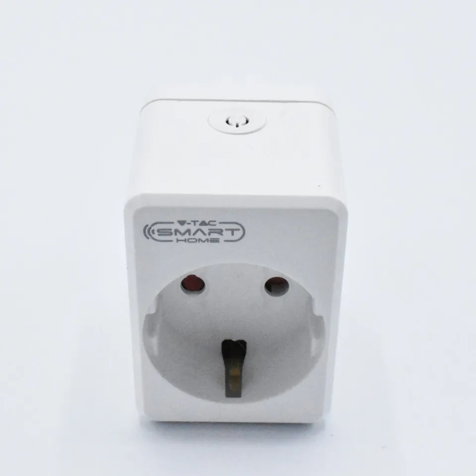 Stecher inteligent wiFi mini cu port USB, 2200W, max 10A, 2.4G WIFI, V-TAC