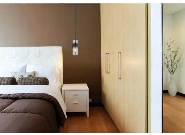 Lustră pe cablu Globo 15718 SCARFINA 1xE27/60W/230V