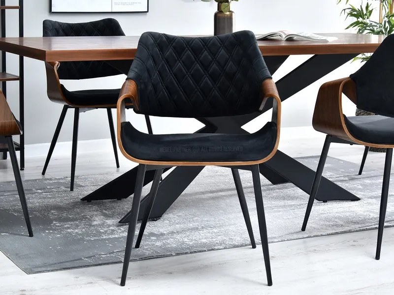 Scaun Rolf K (nuc închis + negru). Promo -16%. 1111255