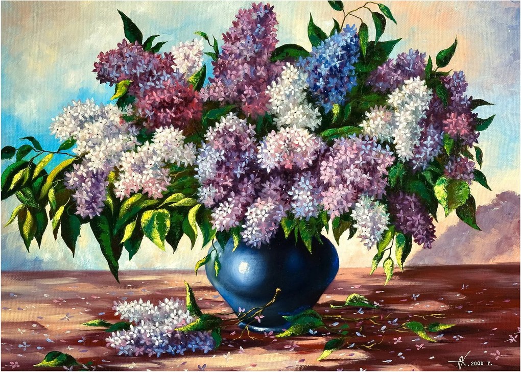 Tablou - Buchet de liliac (70x50 cm)