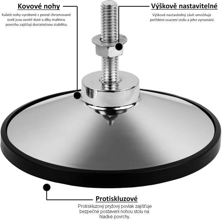 Fotbal de masă TUNIRO PRO - fotbal, 110 kg, alb