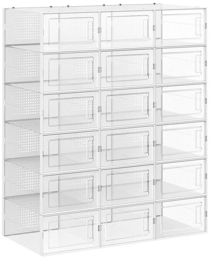 Raft modular BOXIFY cu compartimente, alb