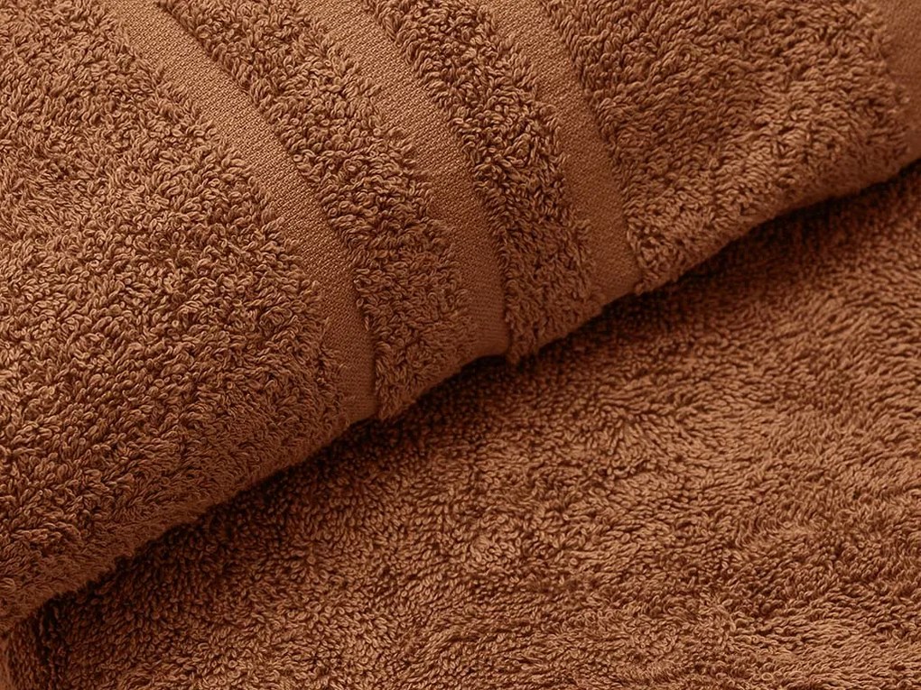 Prosop CONFORT 70 x 140 cm maro, 100% bumbac