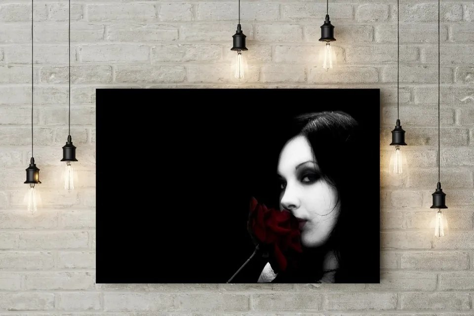 Tablou canvas Rose Girl 120x80 cm