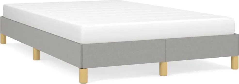 vidaXL Cadru de pat fără saltea, gri deschis, 120x200 cm, textil