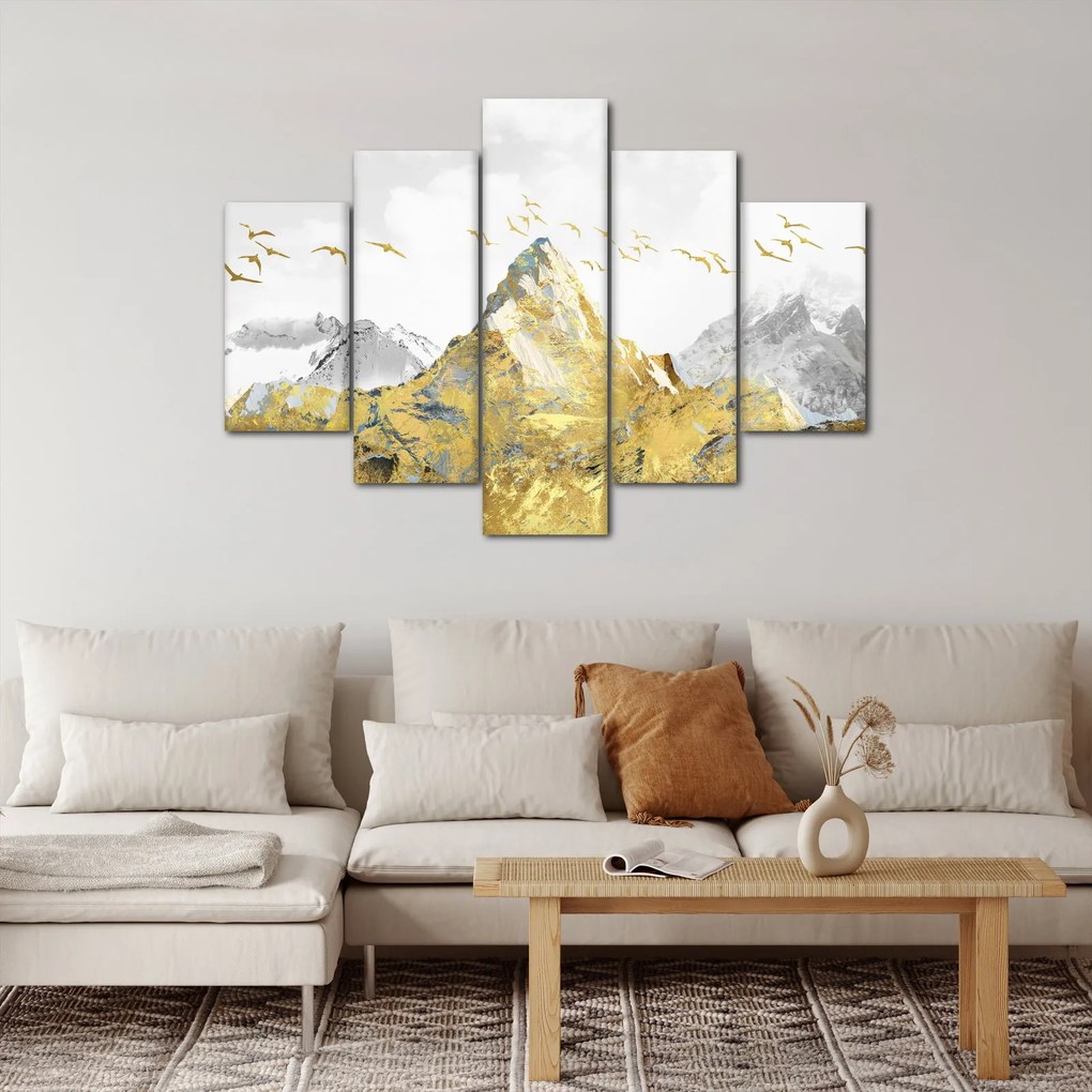 Tablou - Munte auriu (150x105 cm)