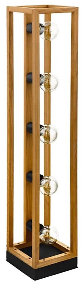 Eglo 32148 - Lampadar BLACKCROWN 5xE27/40W/230V maro