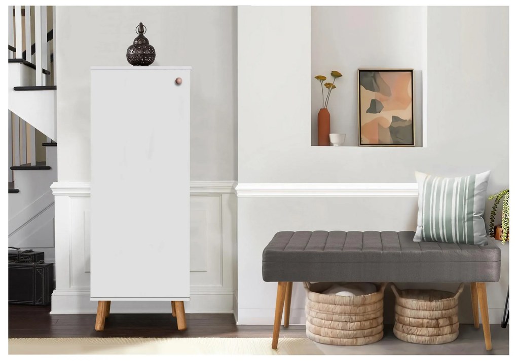 Mobilier Hol Beside 1 (alb + gri) . 1094009