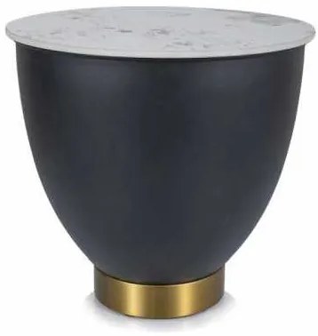 Măsuță de cafea Pafos B, marmură / negru