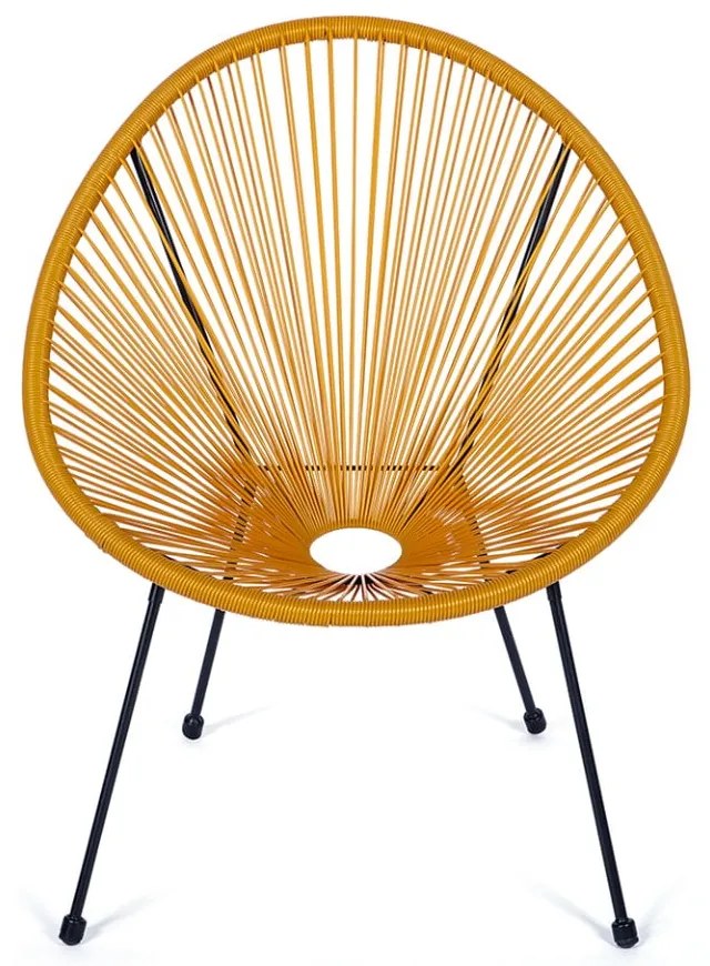 Fotoliu de grădină galben din metal/din plastic Avocado Comfort – Bonami Selection