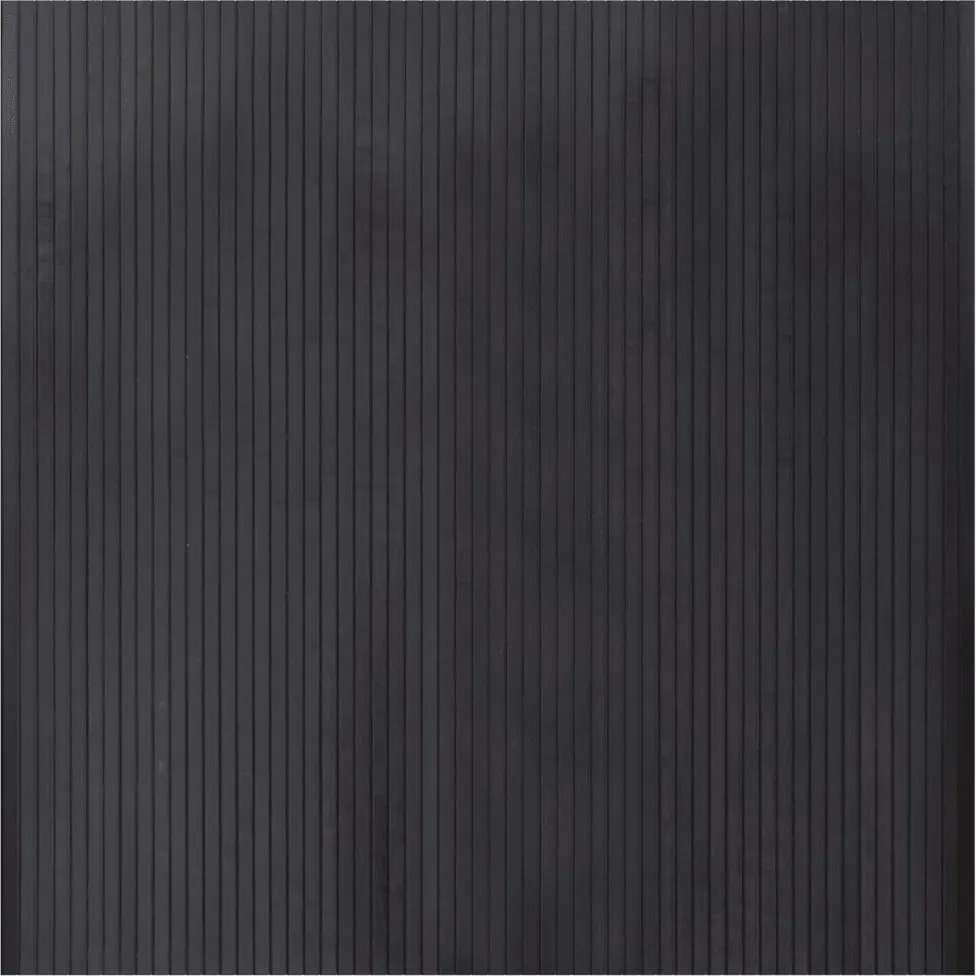 vidaXL Covor dreptunghiular, gri, 100x100 cm, bambus