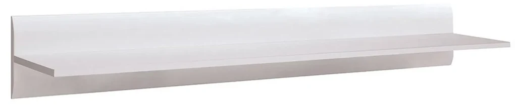 Polita mare AZTECA  - STOC Alb lucios, stejar., 105 cm, 25 cm, 20 cm, Polita mare