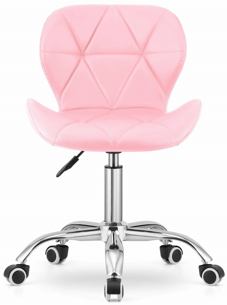 Scaun de birou AVOLA din piele ecologica, roz