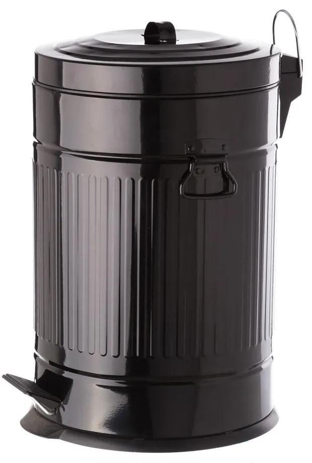 Coș metalic de gunoi Unimasa, 20 l, negru