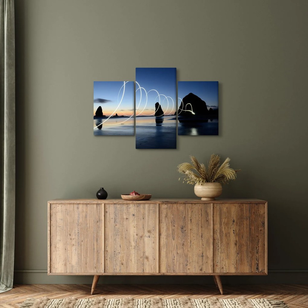 Tabloul - plaja în apus de soare (90x60 cm)